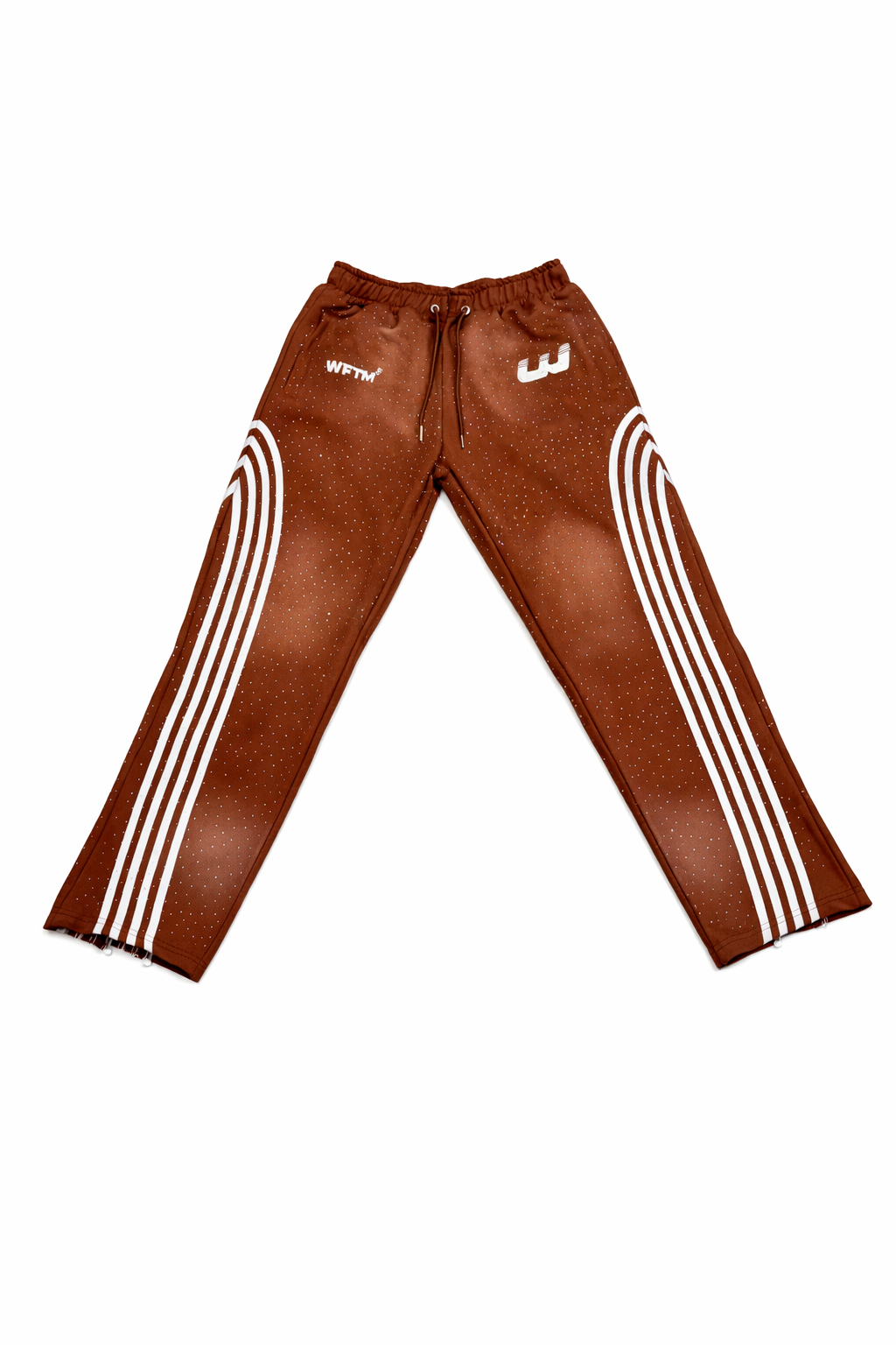 BROWN RHINESTONE SWEATSUIT