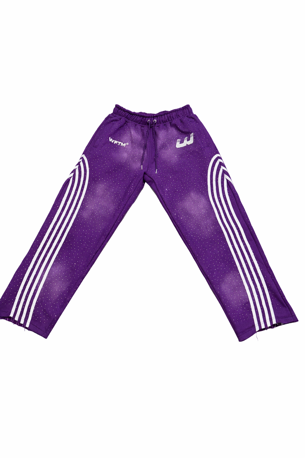 PURPLE RHINESTONE SWEATSUIT