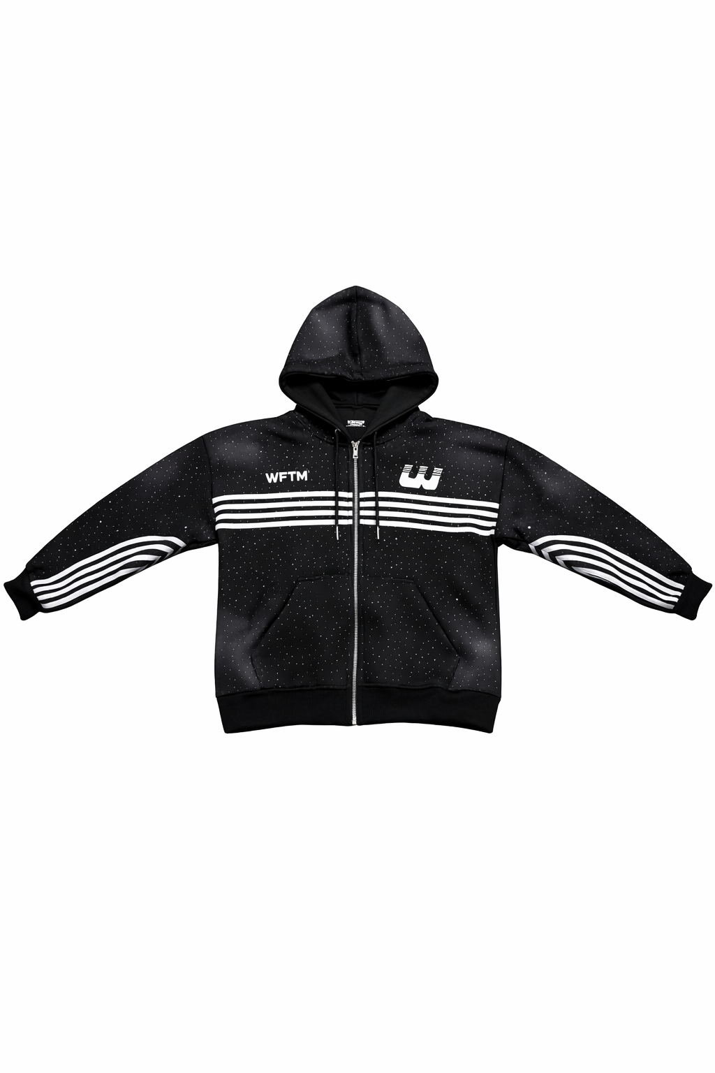 BLACK RHINESTONE SWEATSUIT