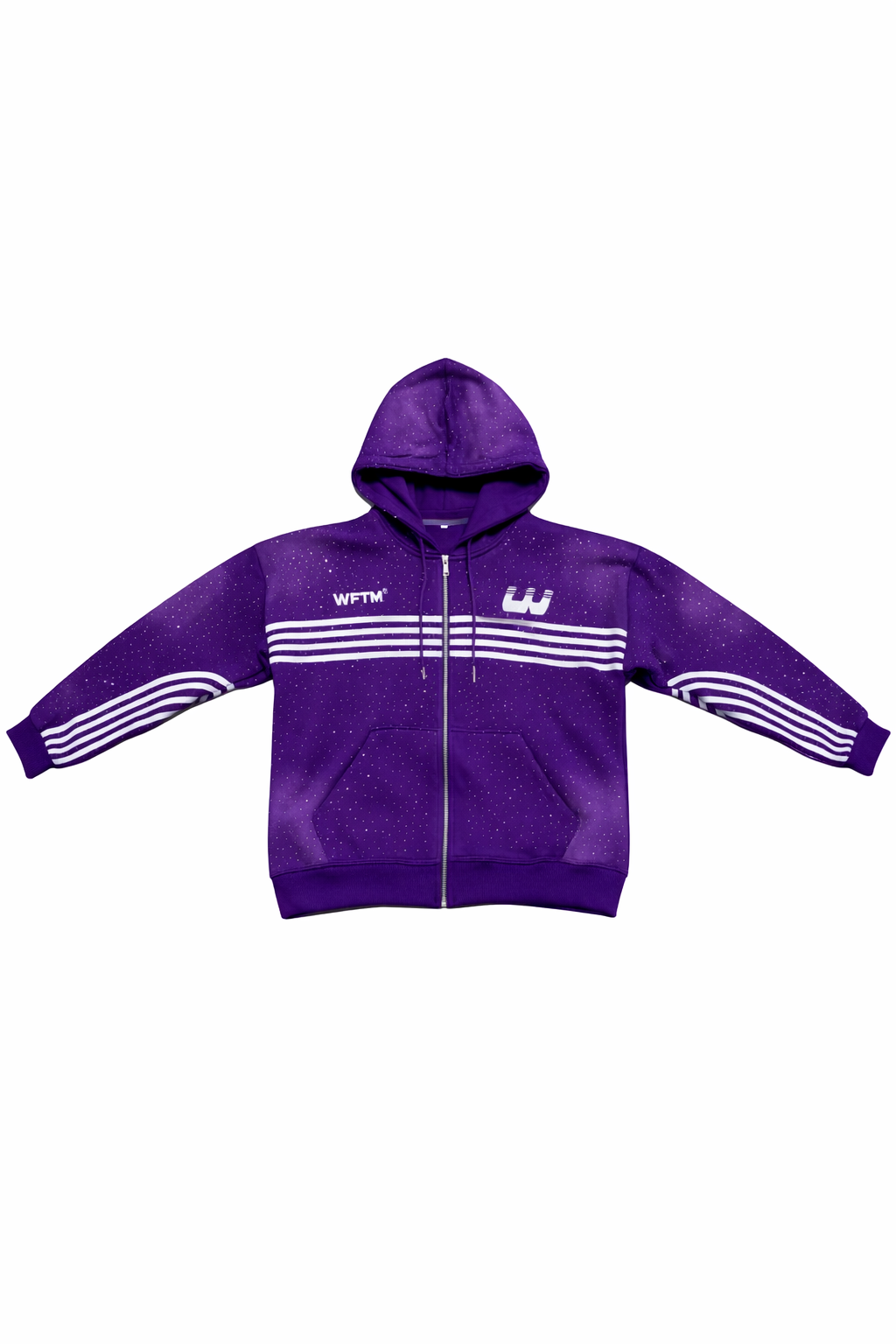 PURPLE RHINESTONE SWEATSUIT